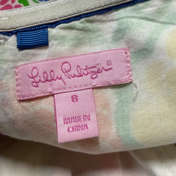 Lilly Pulitzer Strapless Floral Cael Top Multi Womens Size 8 Resortwear Vacation - Picture 4 of 6